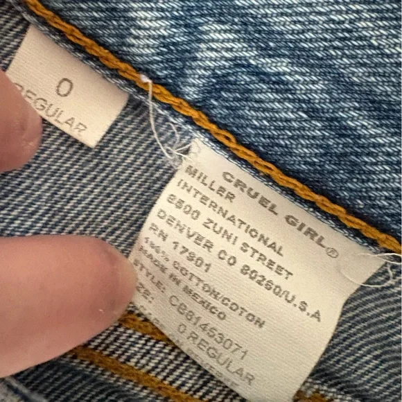 Cruel Girl Light Blue Straight Leg Jeans - Picture 5 of 5